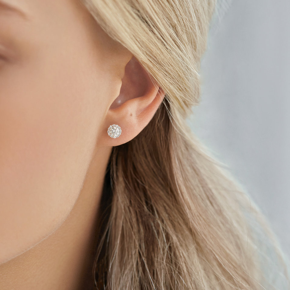 Náušnice s diamanty Bloom Spark