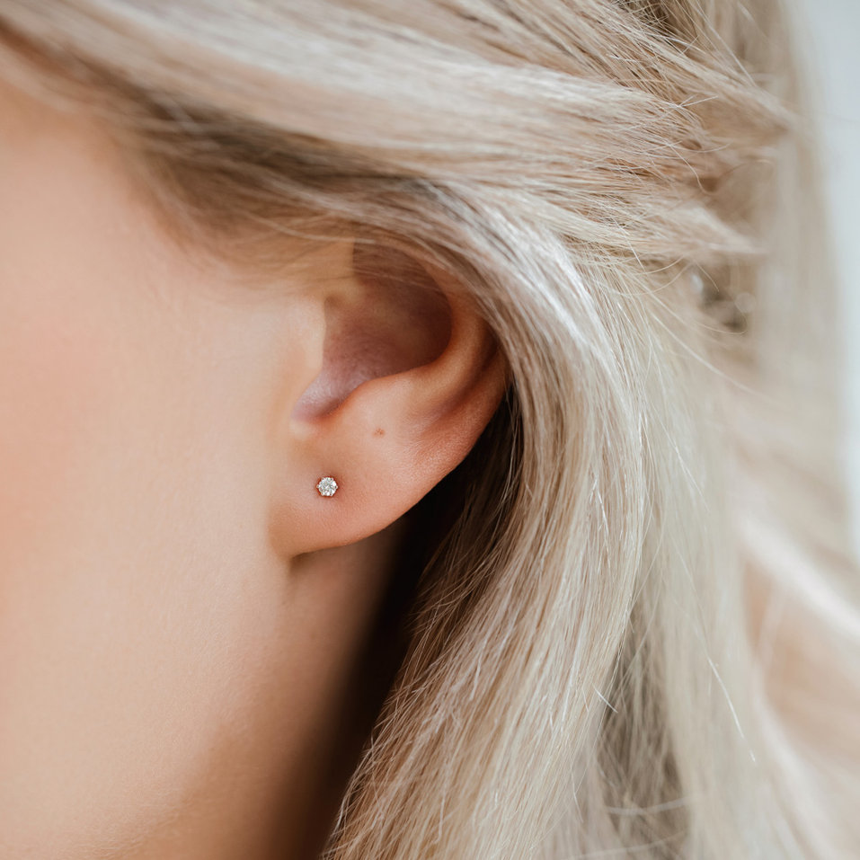 Náušnice s diamantem Vesper Romance