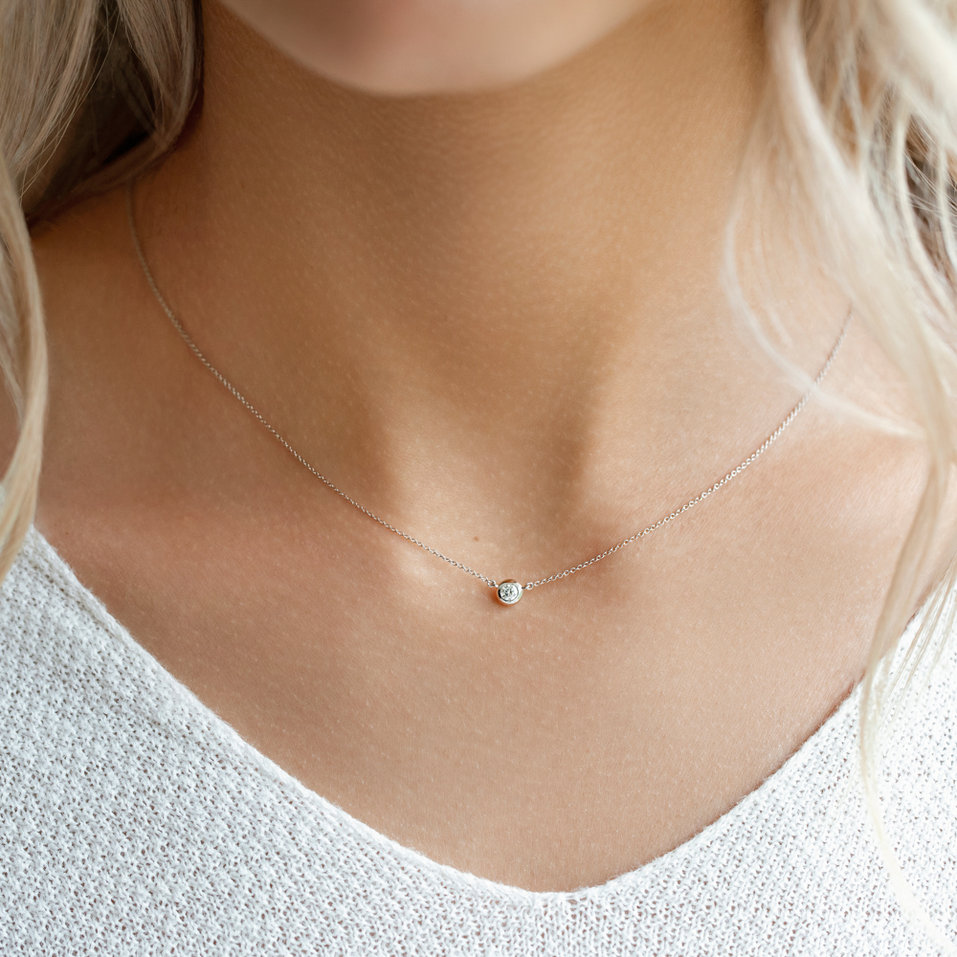 Náhrdelník s diamantem Sparkling Drop