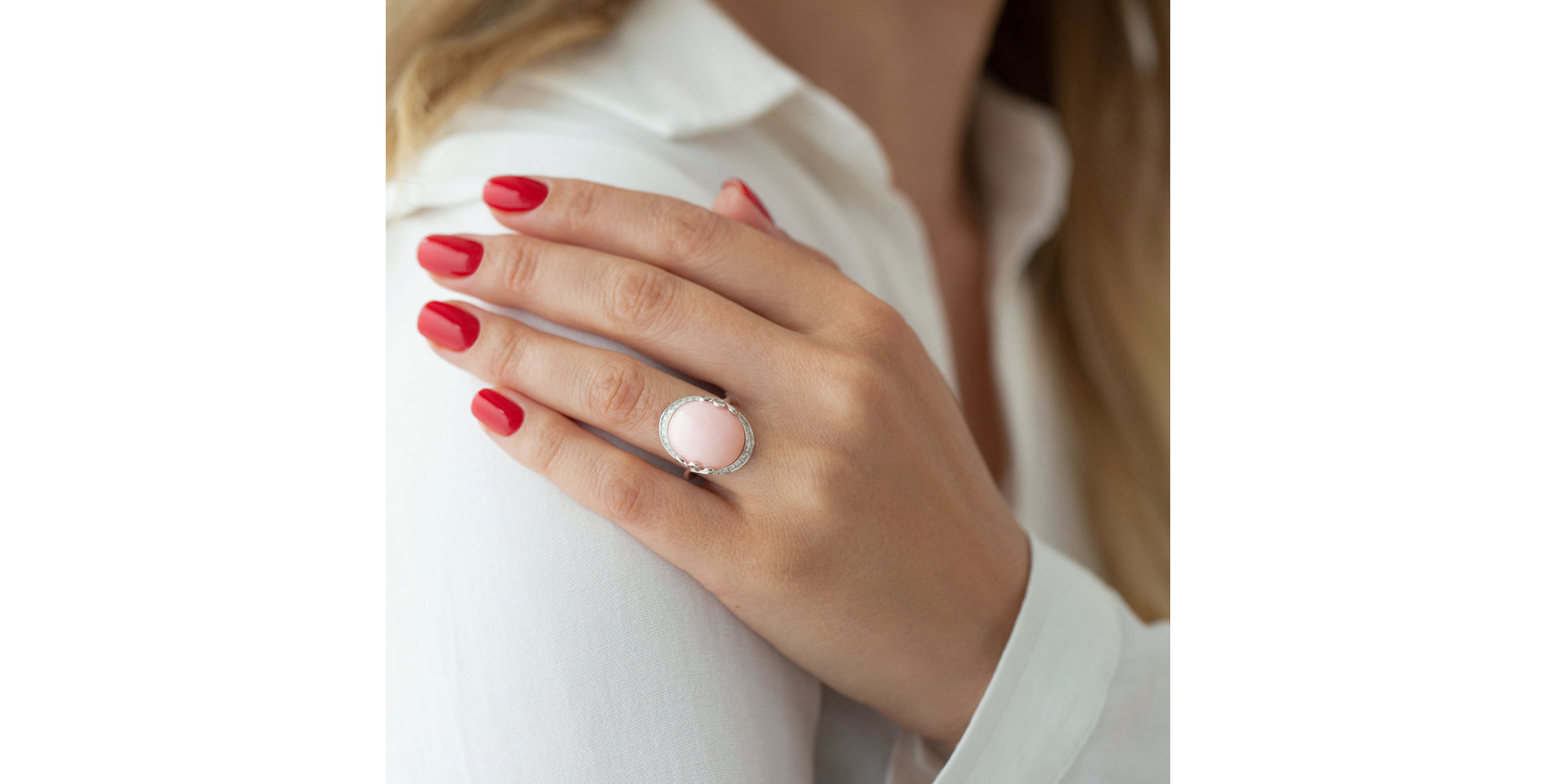 Prsten s opálem a diamanty Glorious Gem