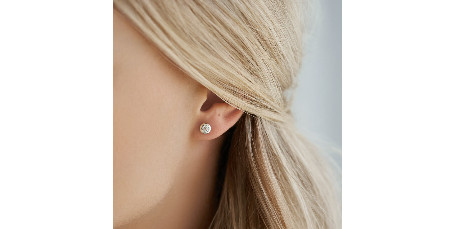 Náušnice s diamantem Sparkling Drops