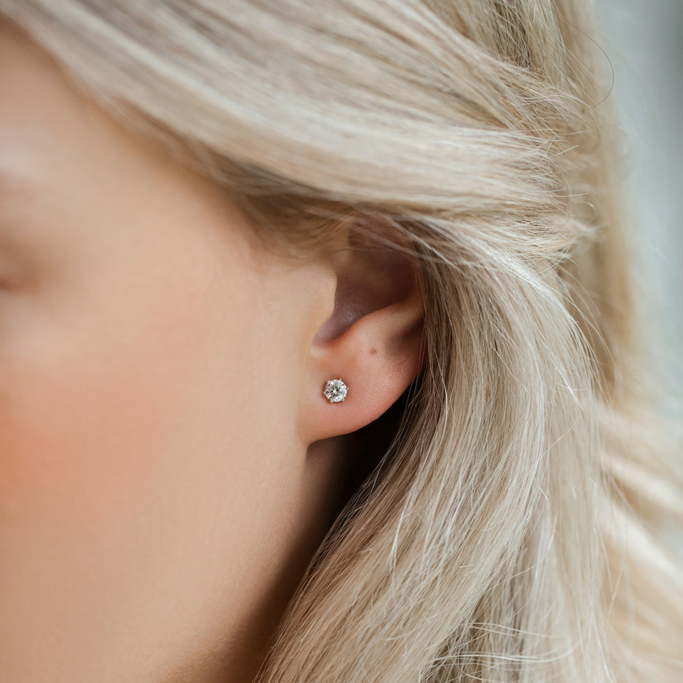 Náušnice s diamantem Vesper Romance