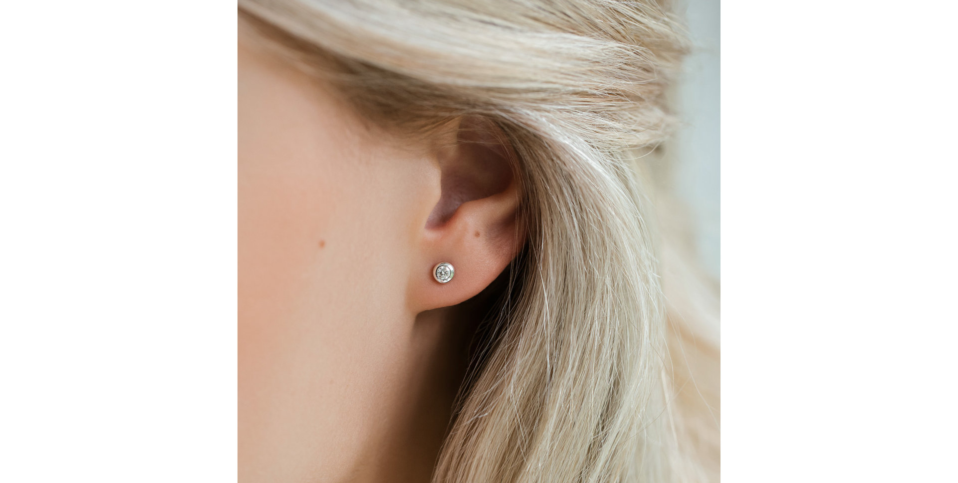 Náušnice s diamantem Sparkling Drops