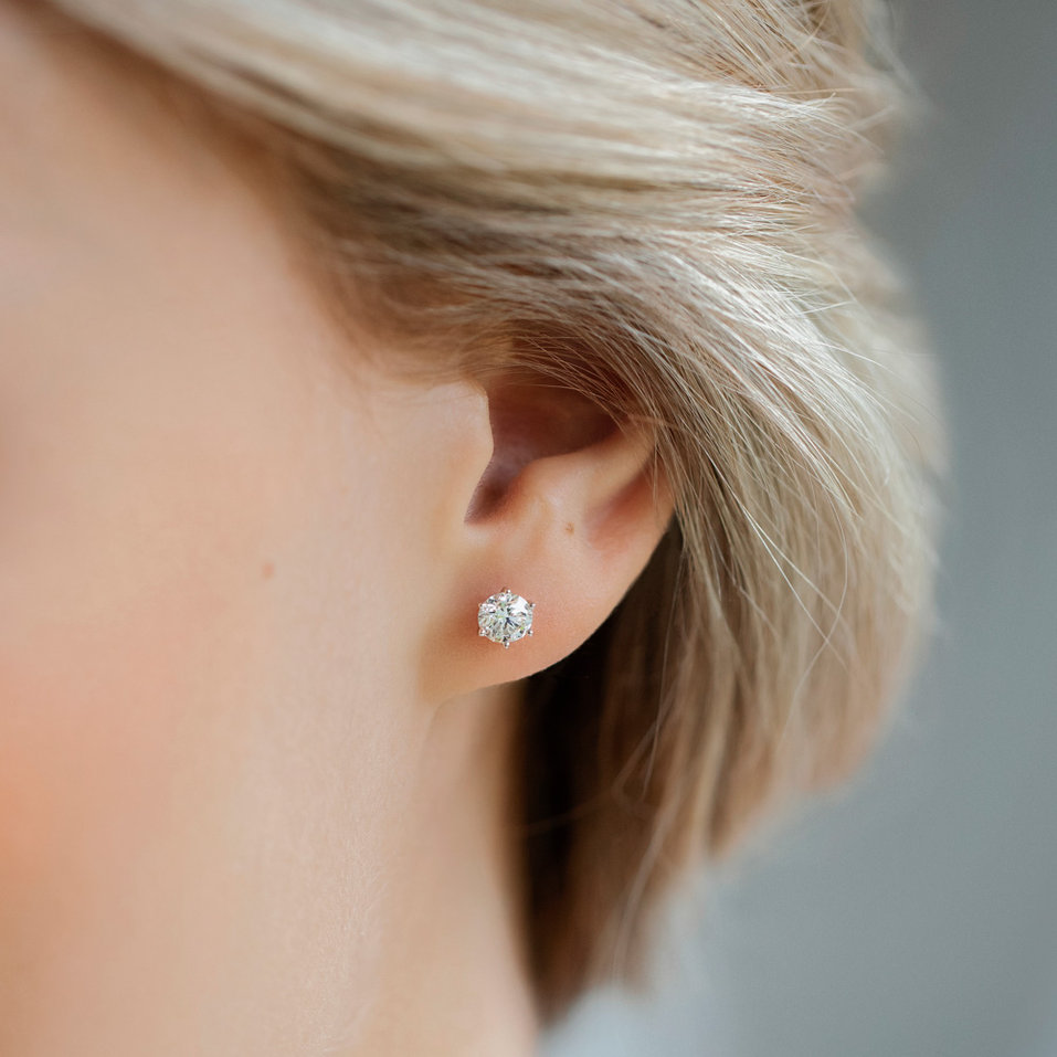 Náušnice s diamantem Vesper Romance