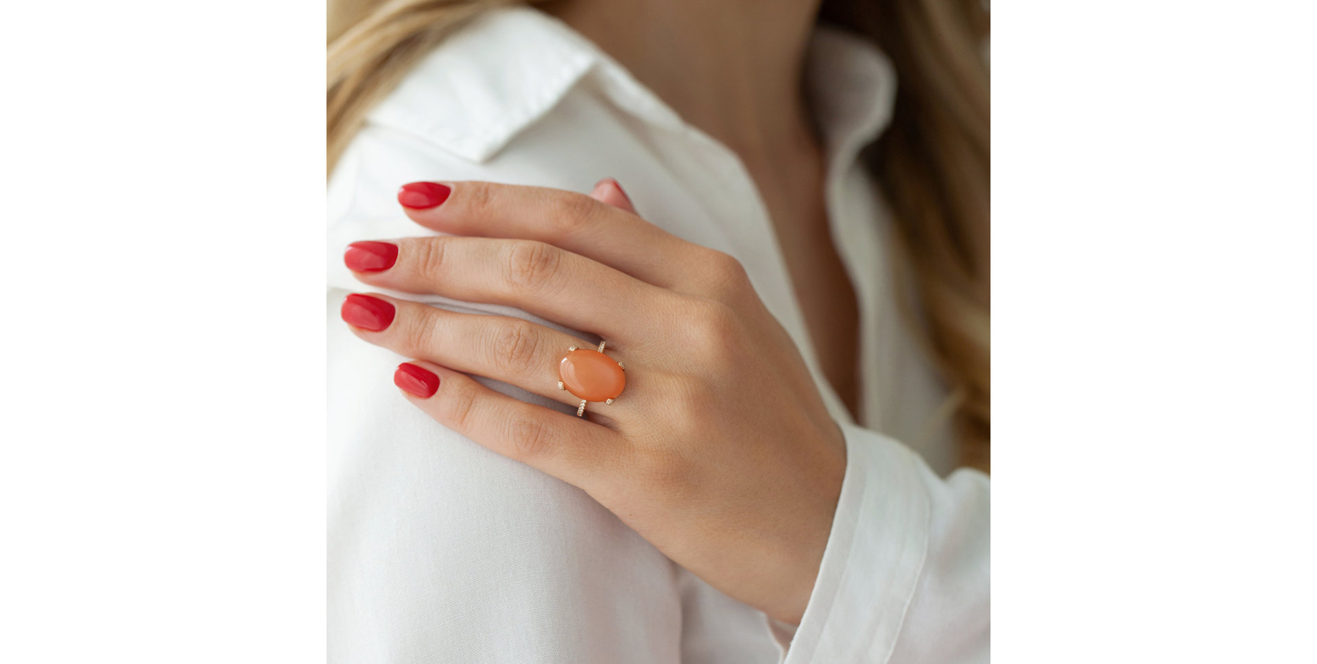 Prsten s ametystem a diamanty Niche