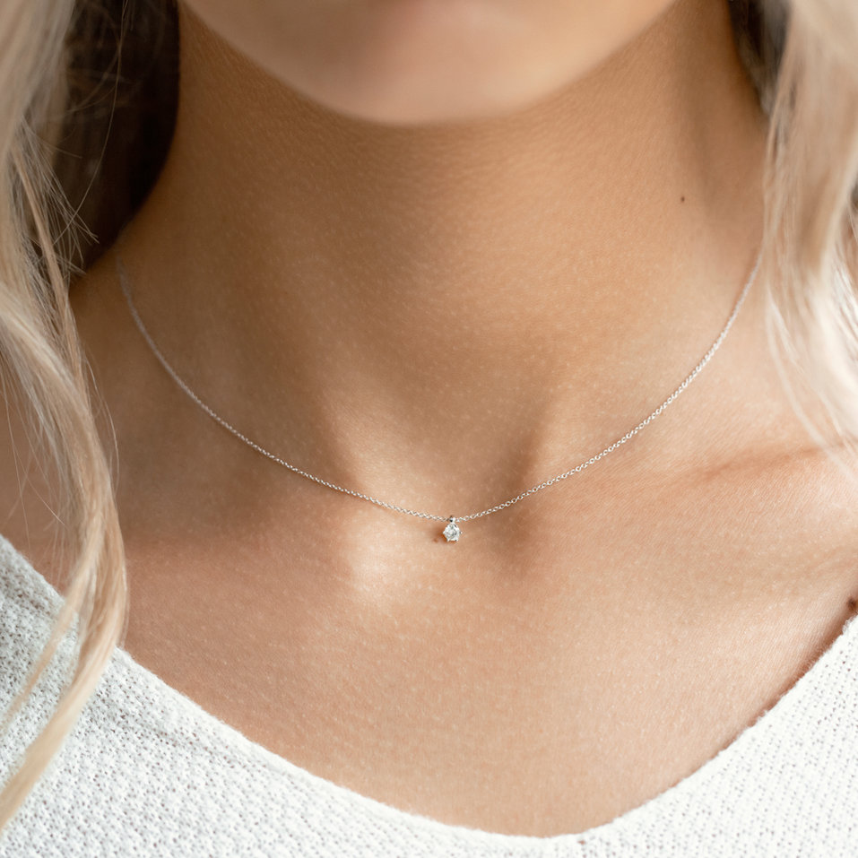 Náhrdelník s diamantem Eternal Drop