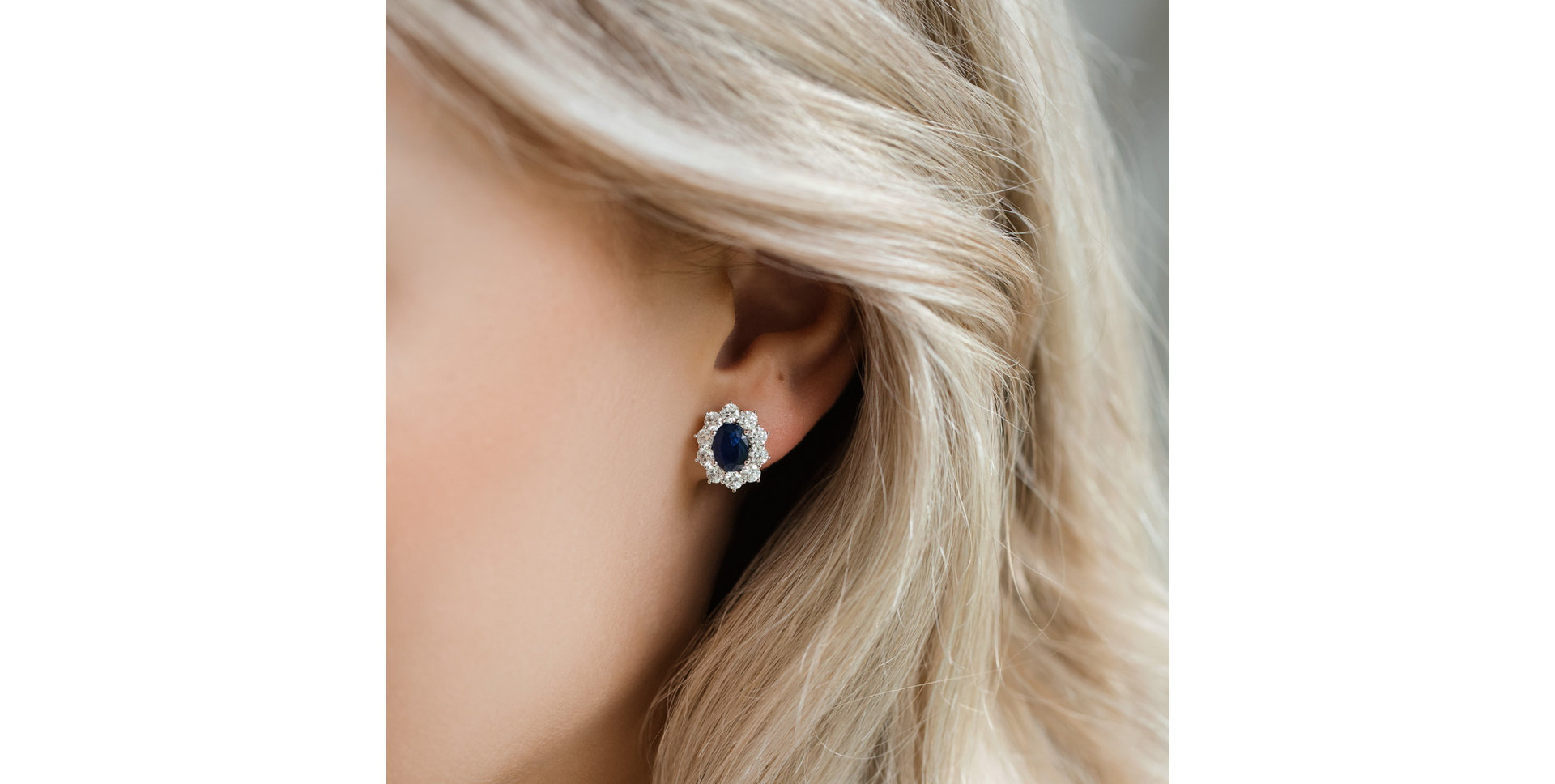 Náušnice s rubínem a diamanty Princess Joy