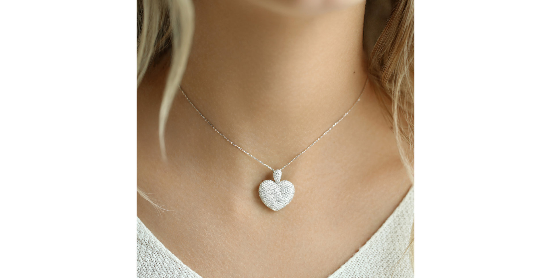 Přívěs s hnědými diamanty Heart Brilliance