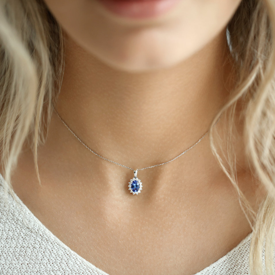 Přívěs s rubínem a diamanty Princess Sparkle