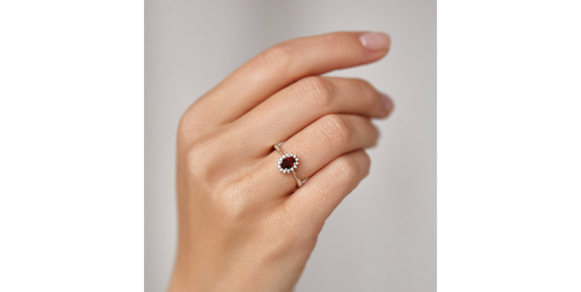 Prsten s rubínem a diamanty Princess Sparkle