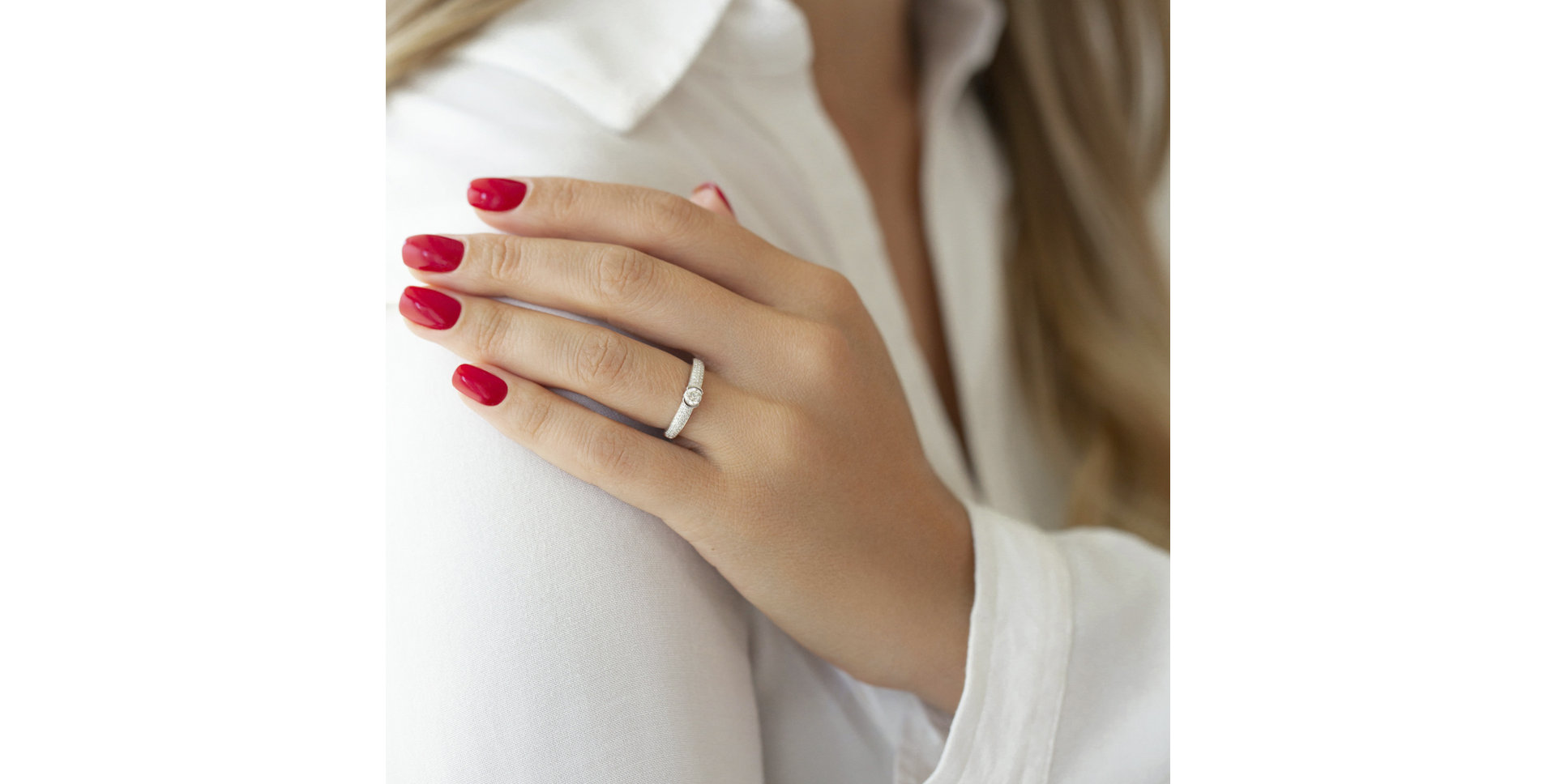 Prsten s diamanty Melissande