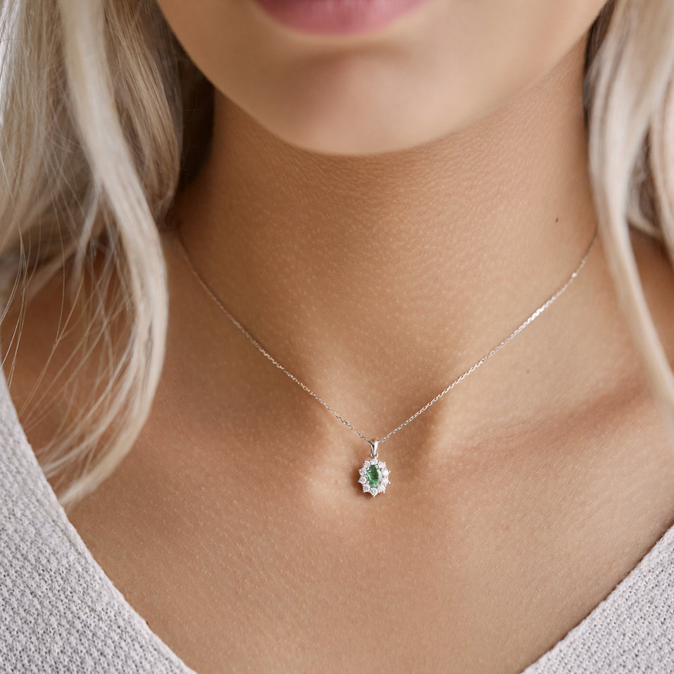 Přívěs s tanzanitem a diamanty Goddess Elegance