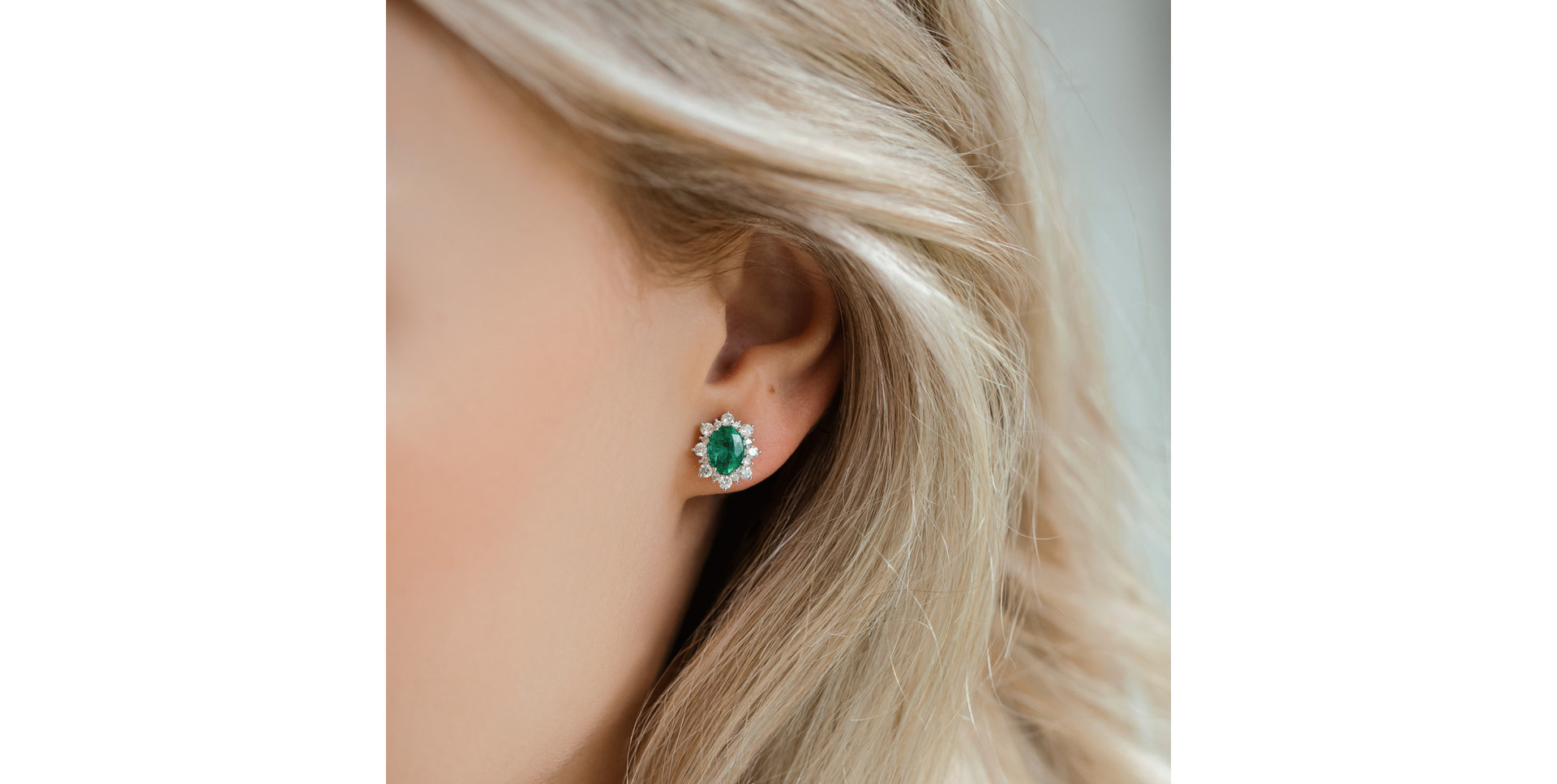 Náušnice s safírem a diamanty Mary Magdalene