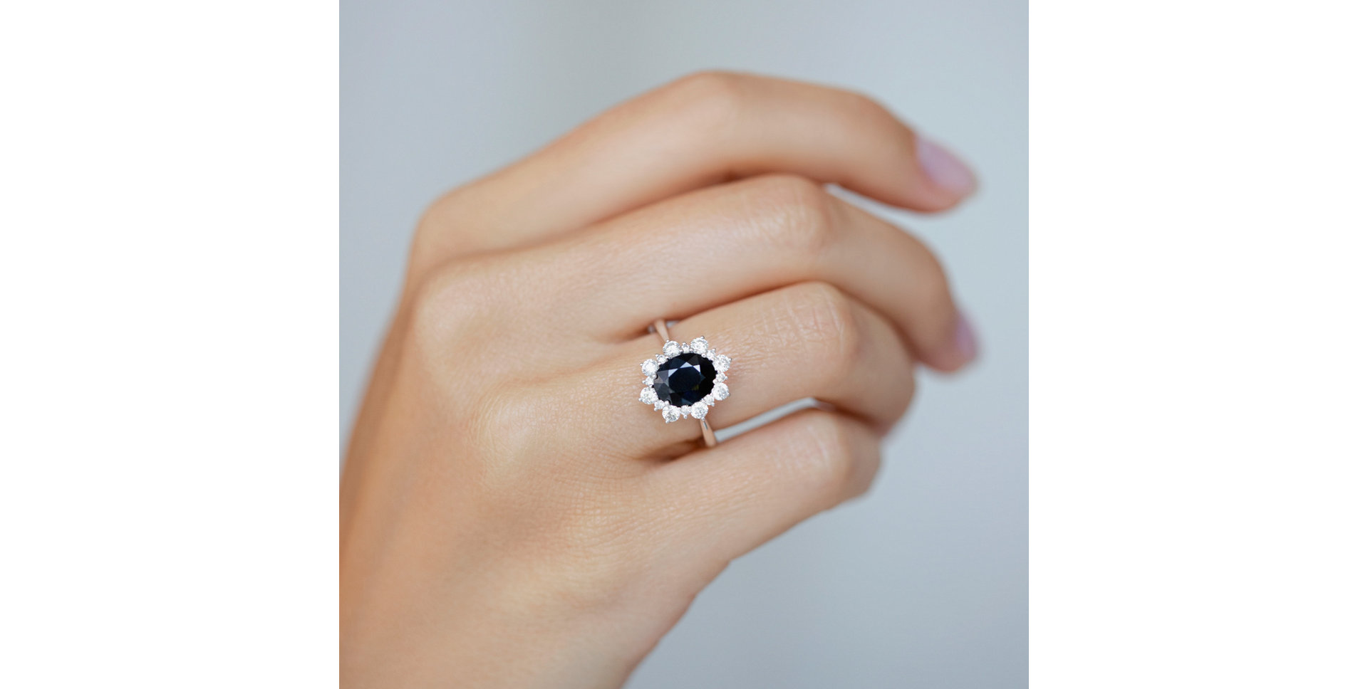 Prsten se safírem a diamanty Trixie Princess