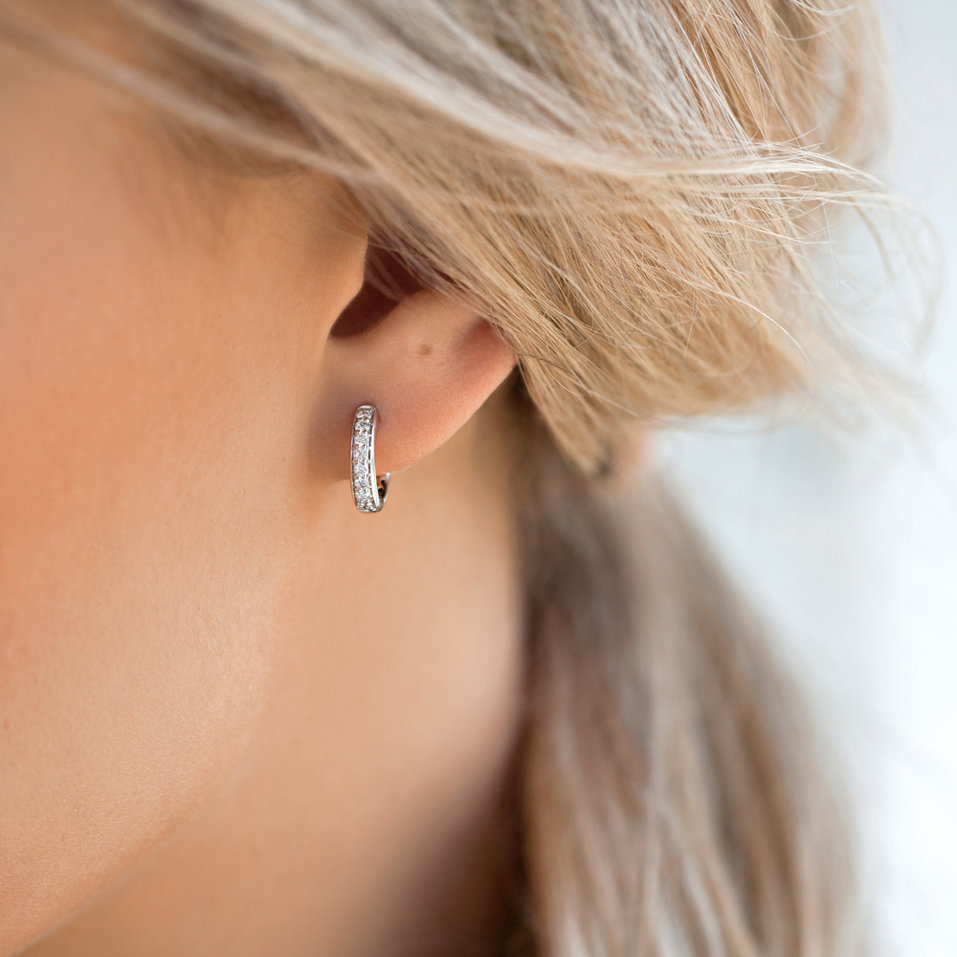 Náušnice s diamanty Midnight Wonder