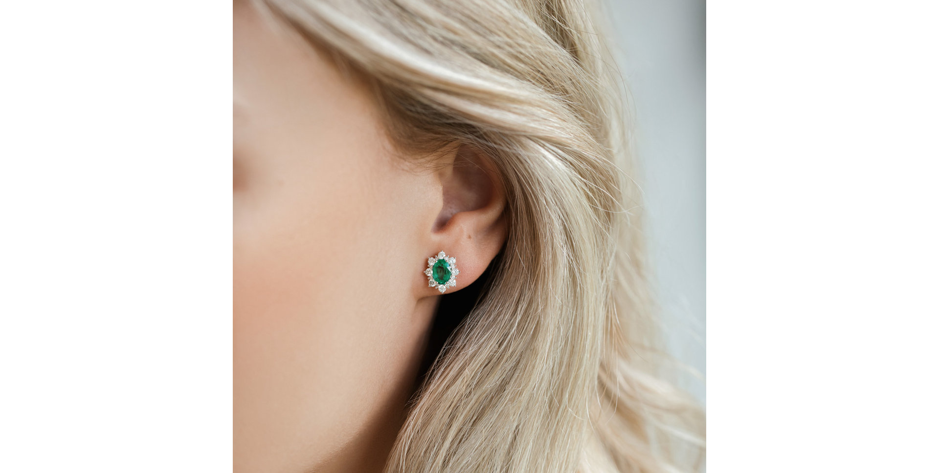 Náušnice s safírem a diamanty Mary Magdalene