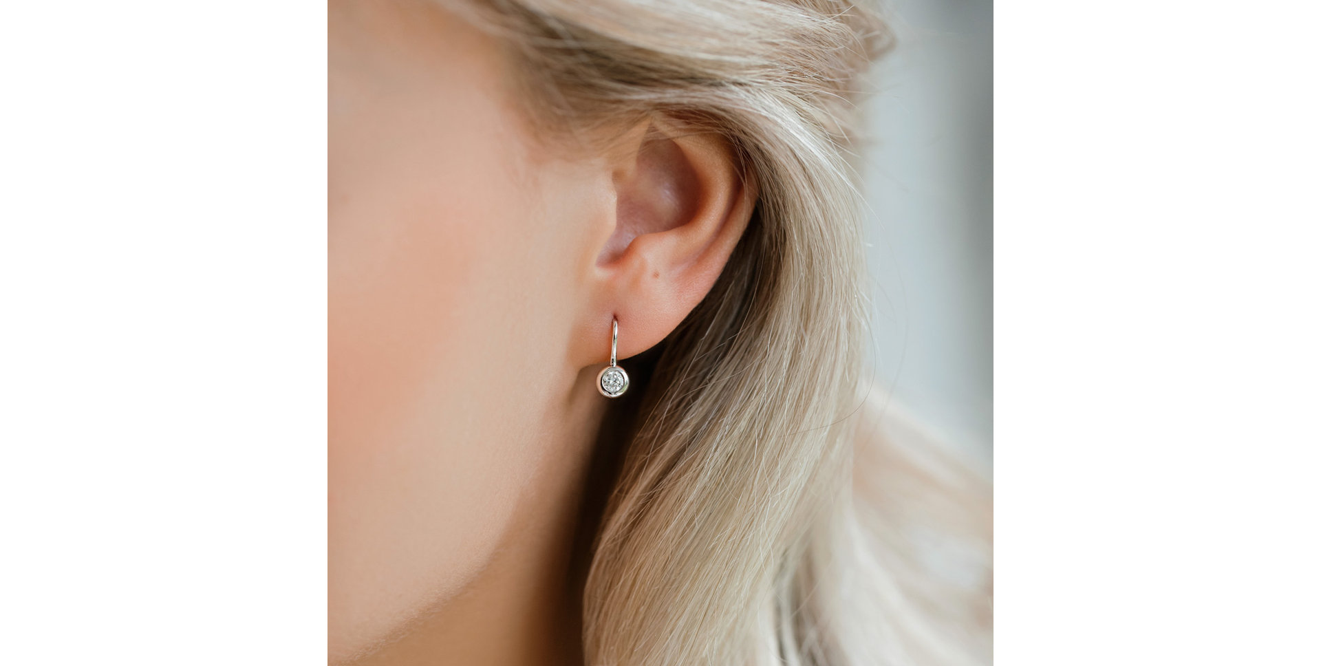 Náušnice s diamantem Sparkling Drops