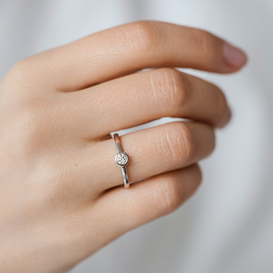 Prsten s diamantem Seductive Glow