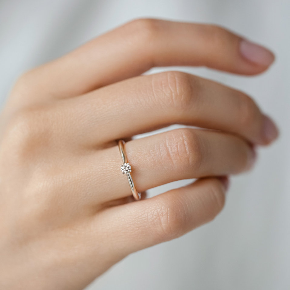 Prsten s diamantem Divine Love