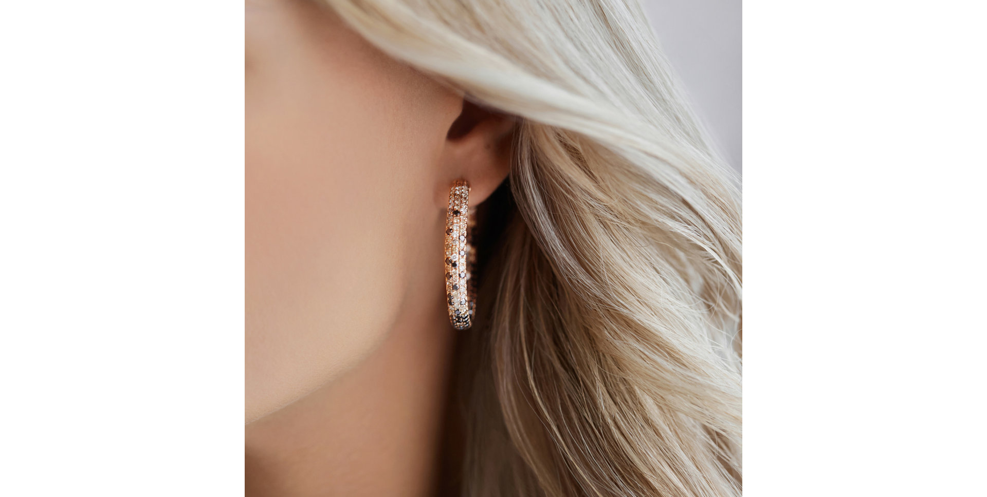 Náušnice s hnědými diamanty Eclipse