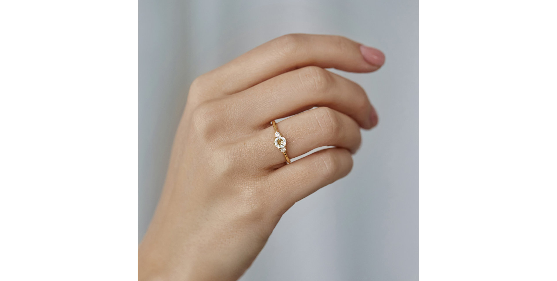 Prsten s diamanty a ametystem Midnight Serenity