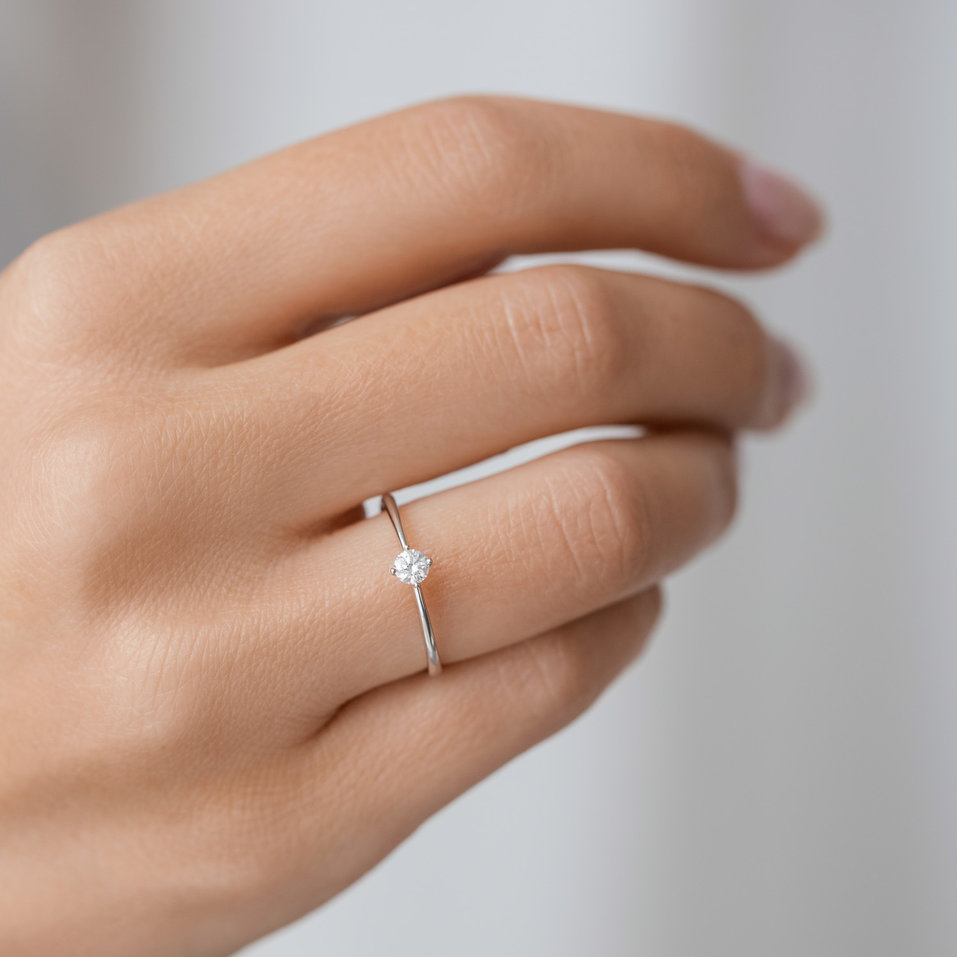 Prsten s diamantem Love Glow