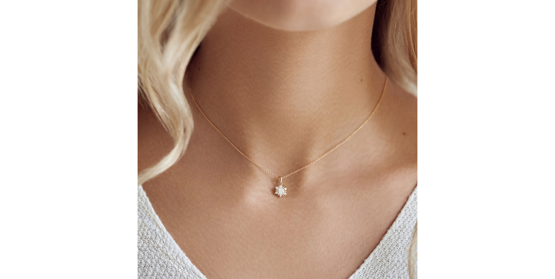 Přívěs s diamanty Snow Star