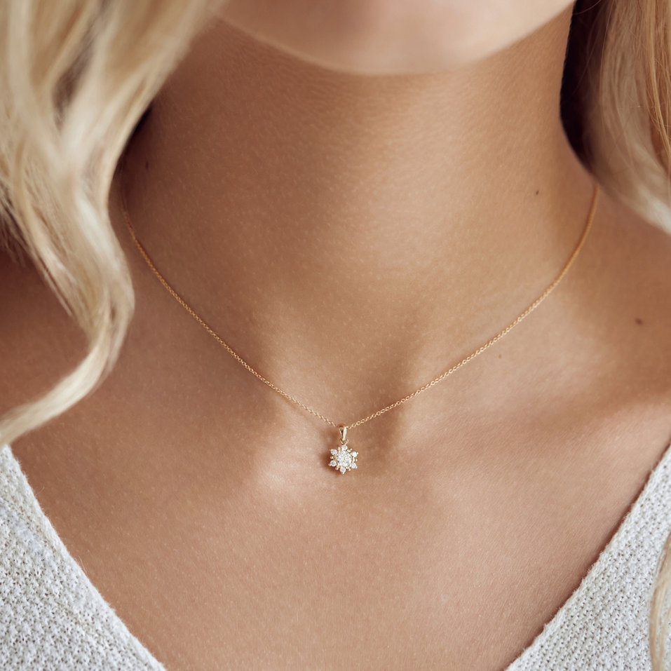 Přívěs s diamanty Snow Star