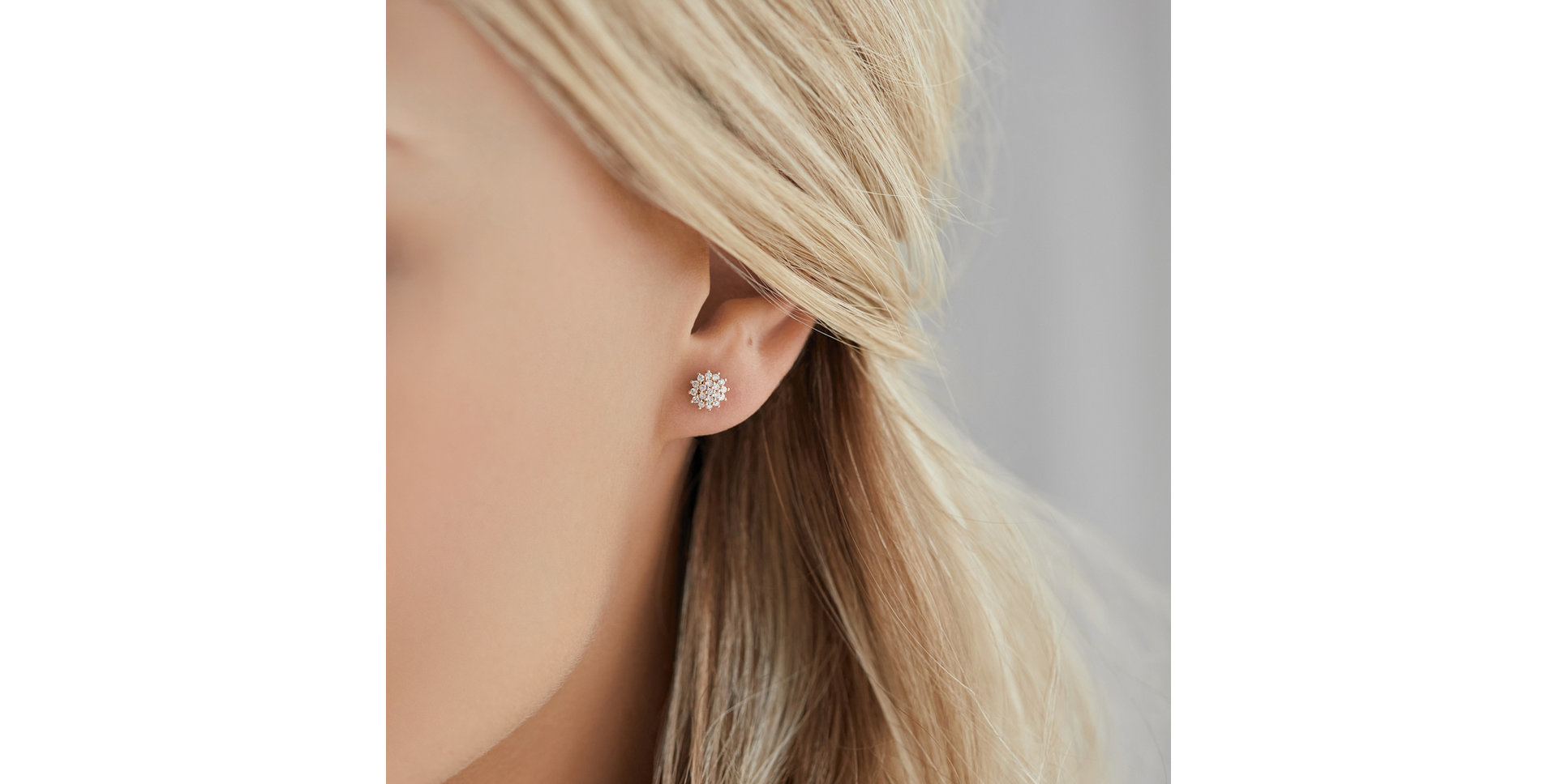 Náušnice s diamanty Midnight Sun