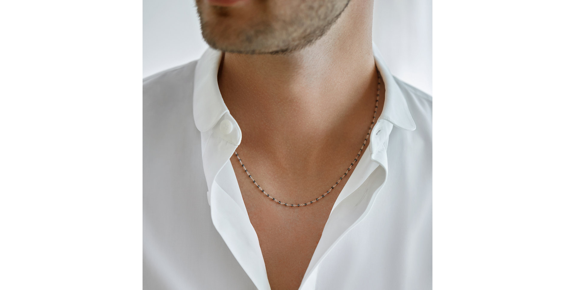 Náhrdelník s černými diamanty Dark Melody