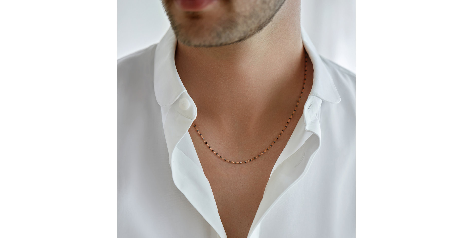 Náhrdelník s černými diamanty Dark Melody