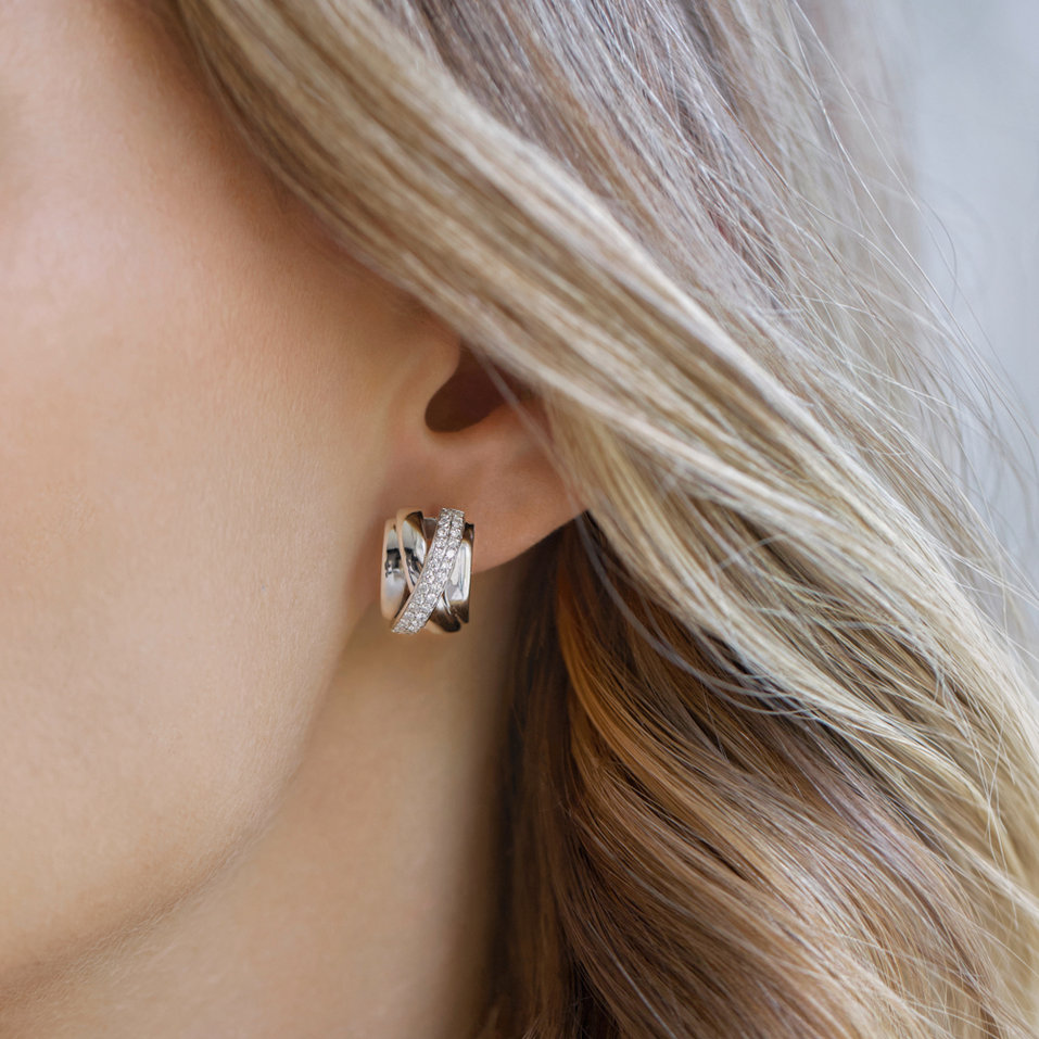 Náušnice s diamanty Galaxy Signature