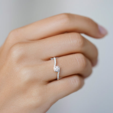 Prsten s diamanty Love Twist