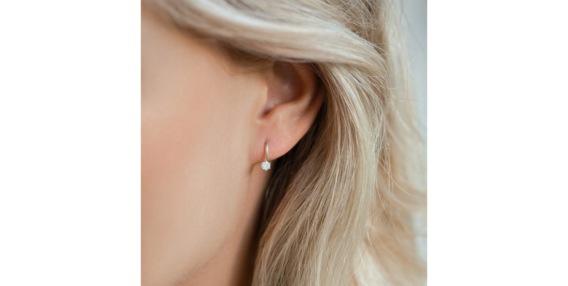 Náušnice s diamantem Everyday Glow