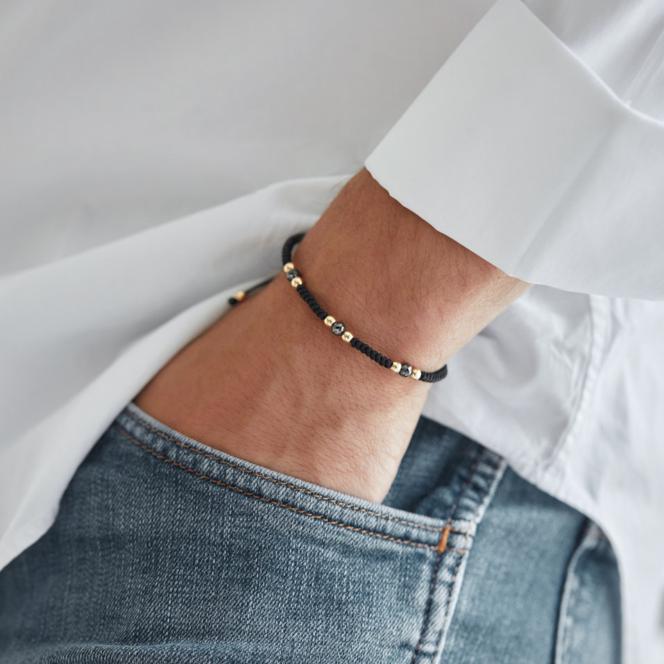 Náramek s černými diamanty Dark Spell