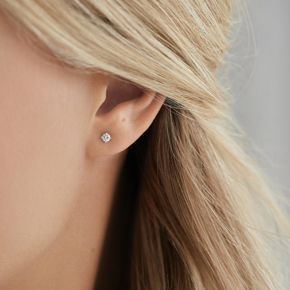 Náušnice s diamanty Sparkling Rain