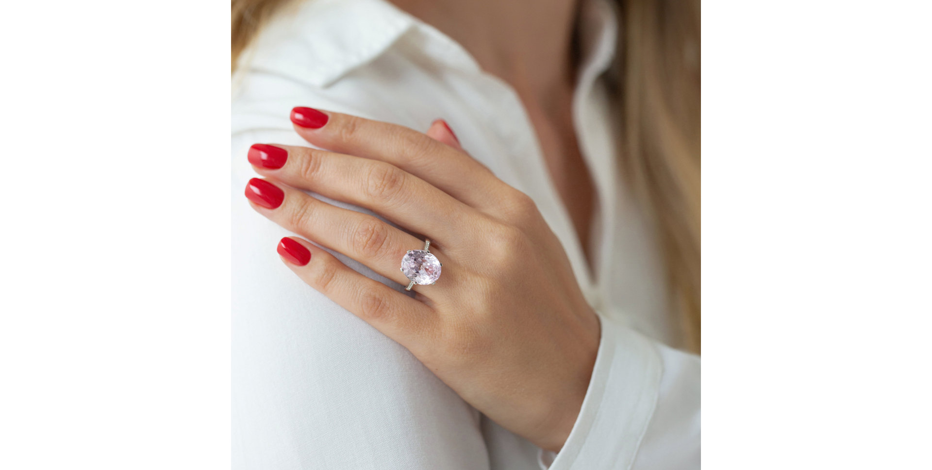 Prsten s kunzitem Fairytale Seraph