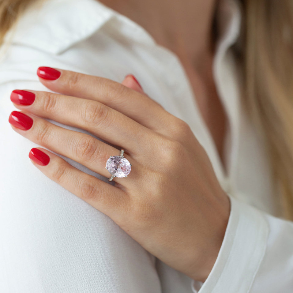 Prsten s kunzitem Fairytale Seraph