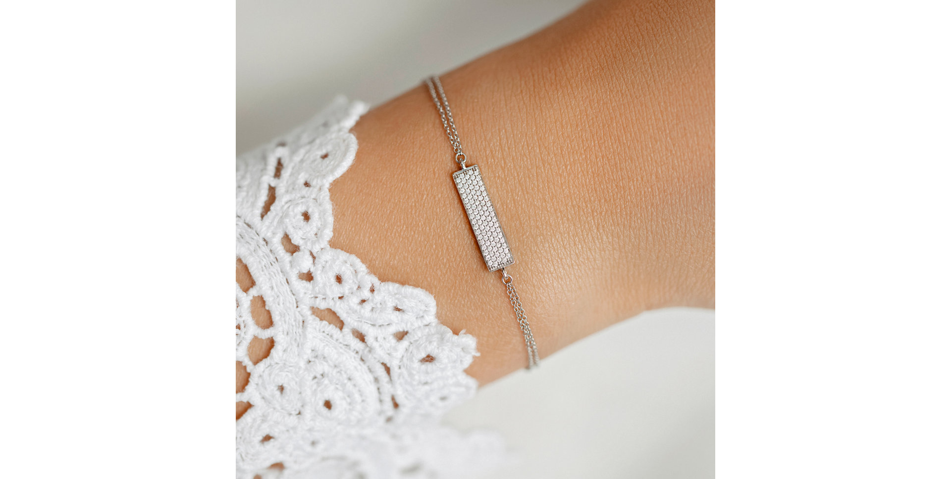 Náramek s diamanty Winter Memories