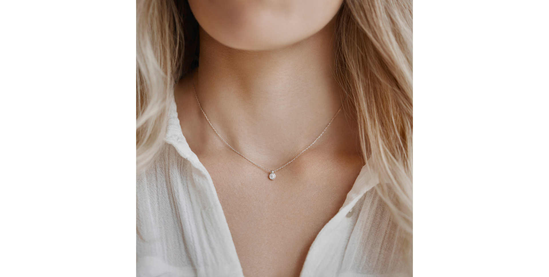 Náhrdelník s diamantem Eye Sparkle