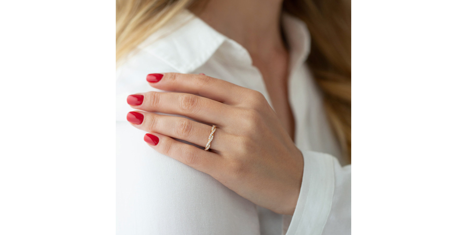 Prsten s diamanty Tangled