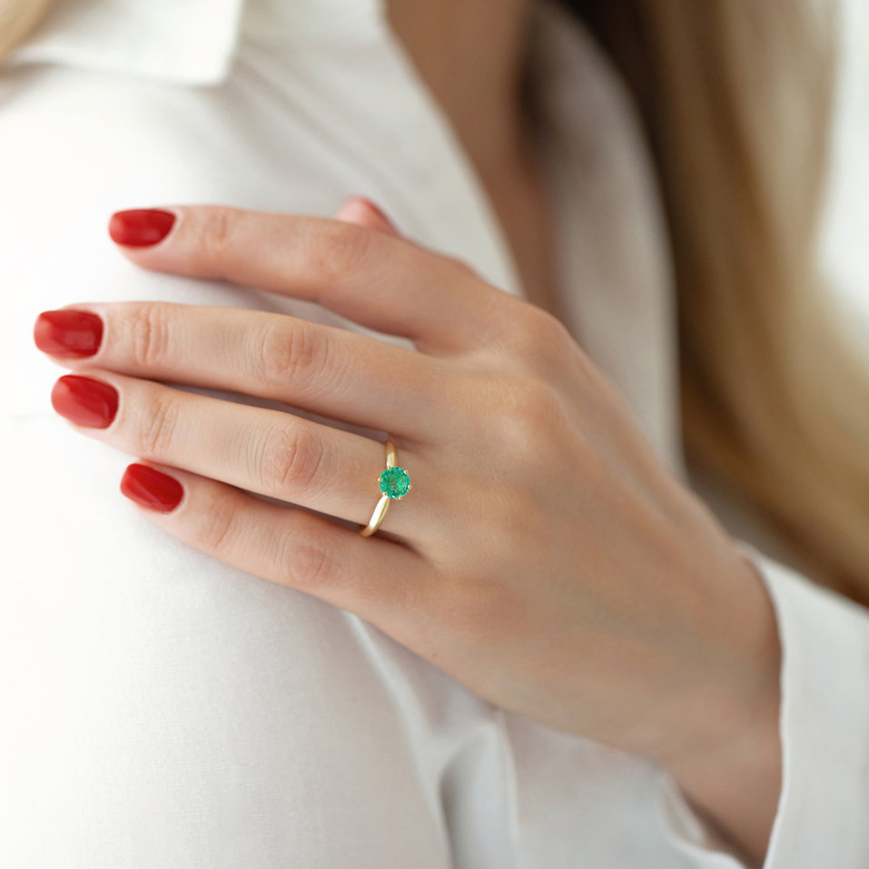 Prsten se smaragdem Eternal Joy