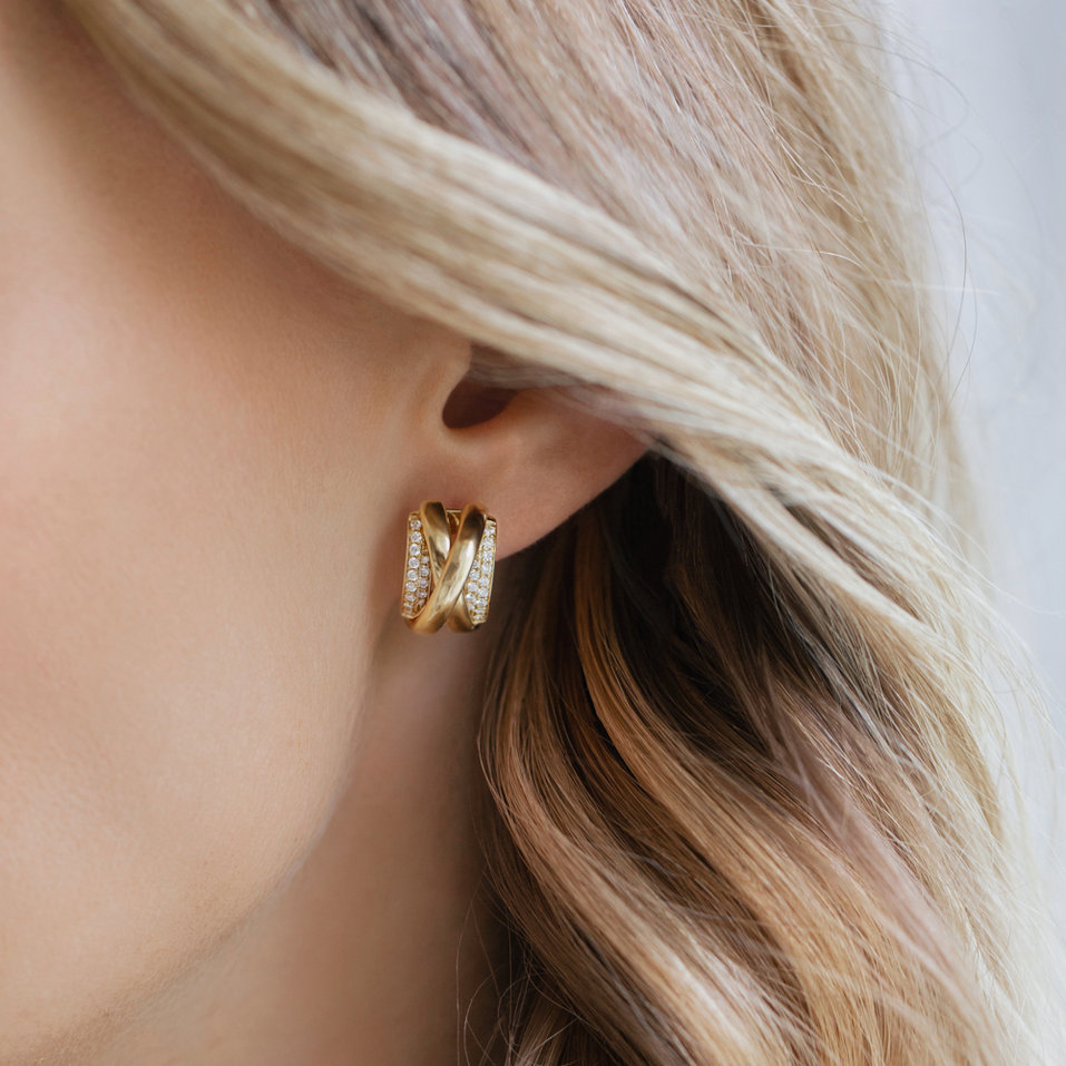 Náušnice s diamanty Galaxy Signature