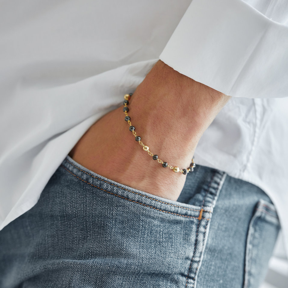 Náramek s černými diamanty Donatella