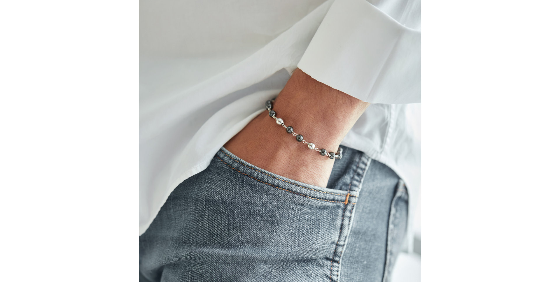 Náramek s černými diamanty Donatella