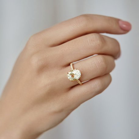 Prsten s turmalínem a diamanty Luxury Embrace