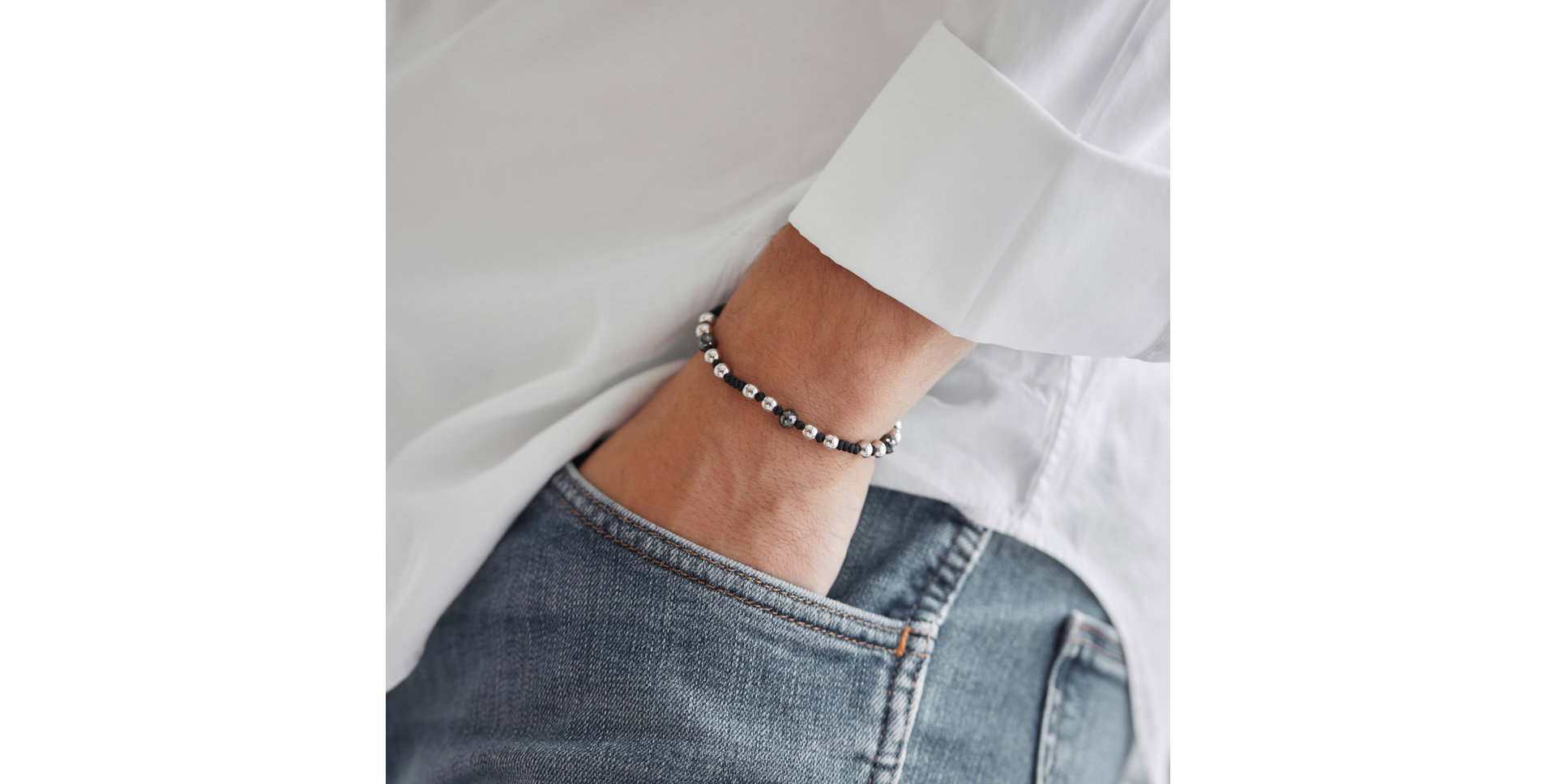 Náramek s černými diamanty Secret Spell