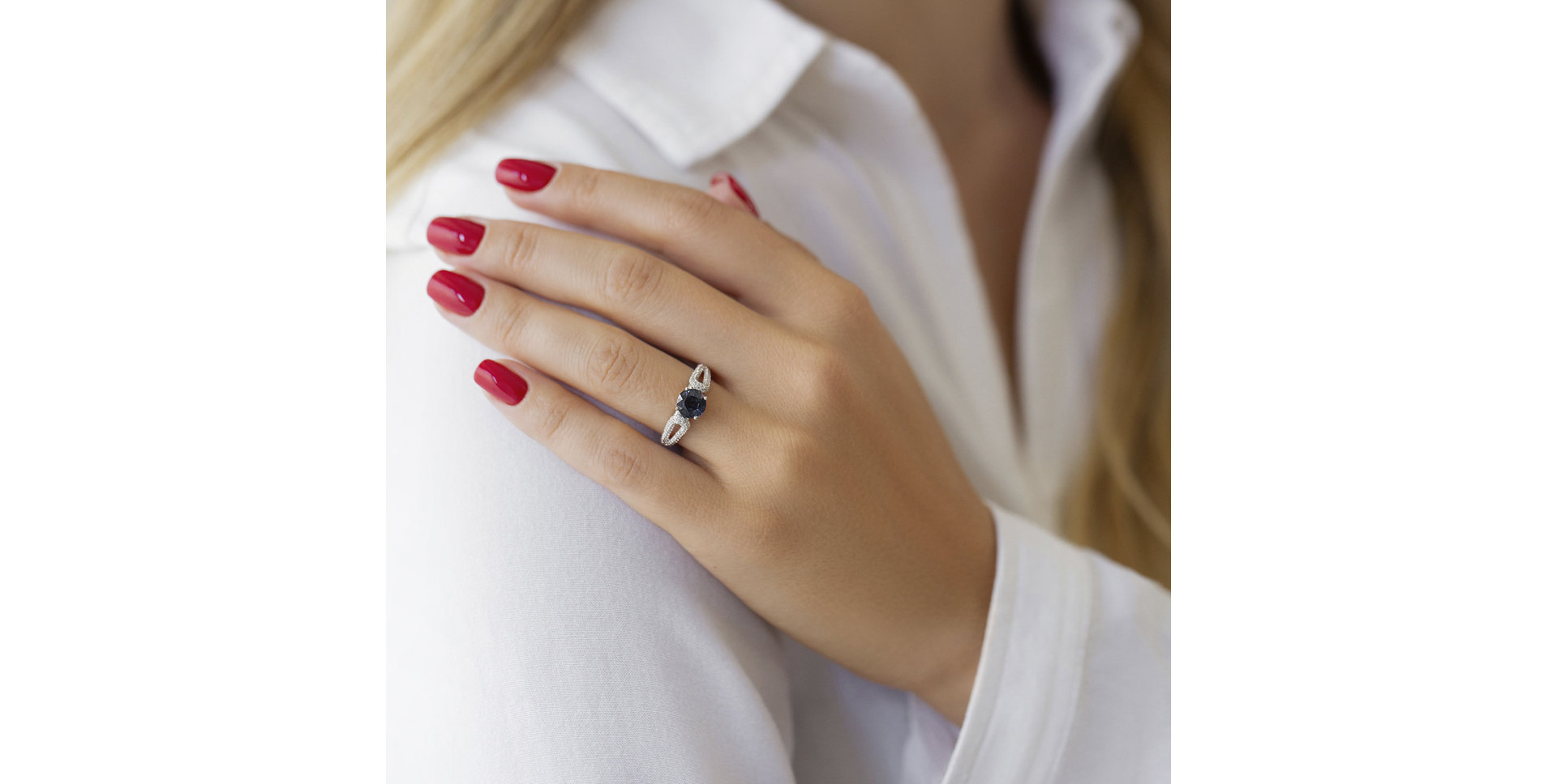 Prsten s safírem a diamanty Gentleman's Dream