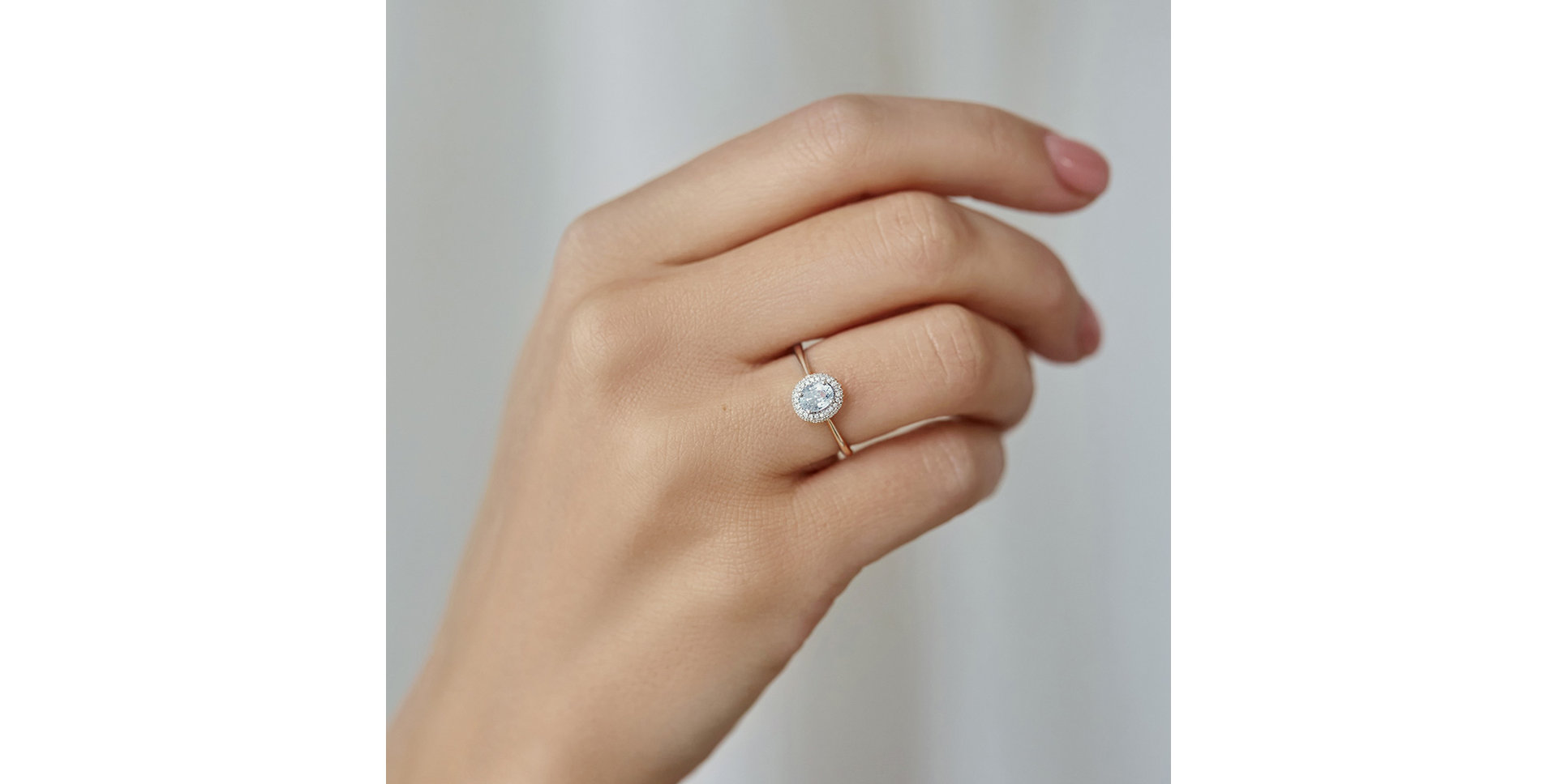 Prsten se safírem a diamanty Bridgette