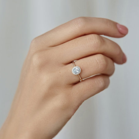 Prsten se safírem a diamanty Bridgette